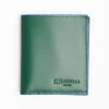 Dark Green Leather Small Wallet