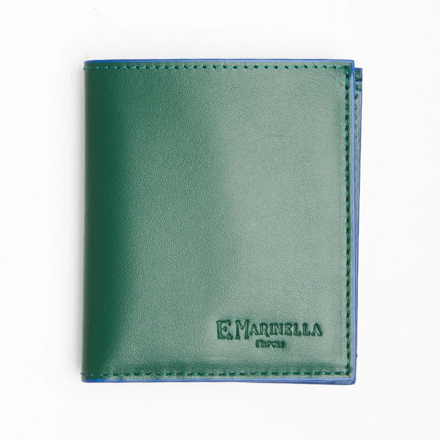 Dark Green Leather Small Wallet