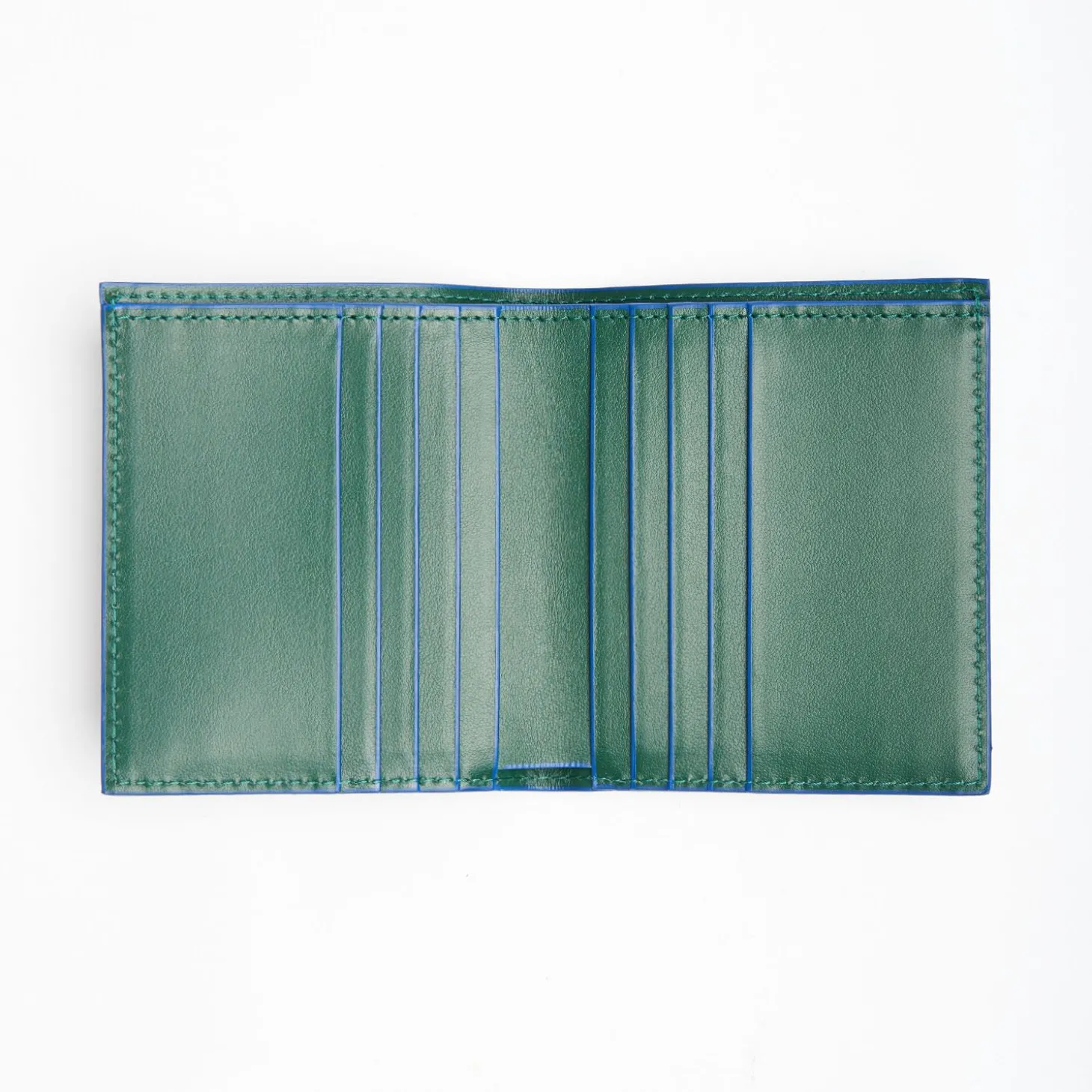 Dark Green Leather Small Wallet