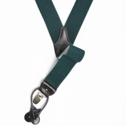 Dark Green Plain Colour Braces