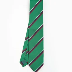 Dark Green Sartorial Striped Tie