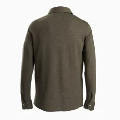 Dark Green Shirt In Cotton And Cashmere