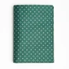 Dark Green Vertical Wallet In Silk And Leather