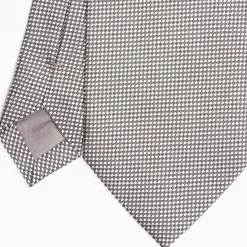 Dark Grey Ceremonial Jacquard Silk Tie