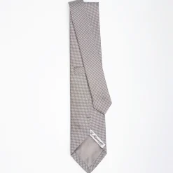 Dark Grey Ceremonial Jacquard Silk Tie