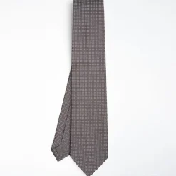 Dark Grey Ceremonial Jacquard Silk Tie