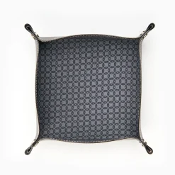 Dark Grey Large Leather Vide00A0Poche