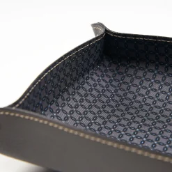 Dark Grey Large Leather Vide00A0Poche