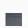 Dark Grey Leather Credit Card Holder
