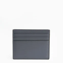 Dark Grey Leather Credit Card Holder