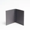 Dark Grey Leather Folding Card Holder - 10 Compartments