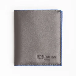 Dark Grey Leather Small Wallet