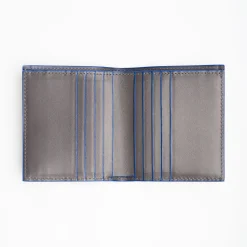 Dark Grey Leather Small Wallet