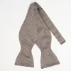 Dark Grey Silk Bowtie To Self-Tie - Solid Color