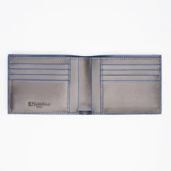 Dark Grey Smooth Leather Horizontal Wallet