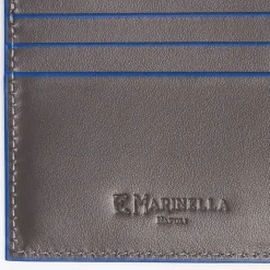 Dark Grey Smooth Leather Horizontal Wallet