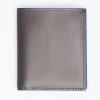 Dark Grey Smooth Leather Small Wallet