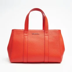 Diana Orange Leather Bag