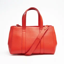 Diana Orange Leather Bag