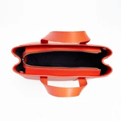 Diana Orange Leather Bag