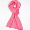 Fuchsia And Beige Cashmere Neck Warmer