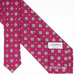 Fuchsia Archivio Collection Silk Tie 1989-06