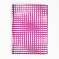 Fuchsia Vertical Wallet In Silk And Leather