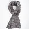 Gray And Beige Two-Tone Cashmere Neck Warmer