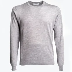 Gray Cashmere And Silk Sweater