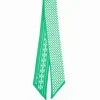 Green And Beige Silk Twilly