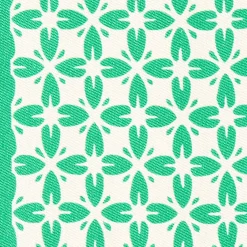 Green And Beige Silk Twilly