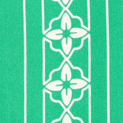 Green And Beige Silk Twilly