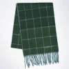 Green And Blue Cashmere Double Scarf