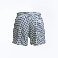 Green Baby Swim Shorts - Large Flower Pattern