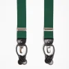 Green Plain Colour Braces