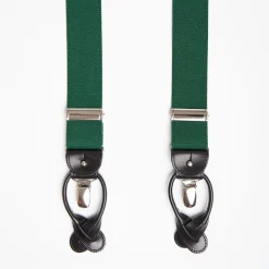 Green Plain Colour Braces