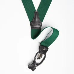 Green Plain Colour Braces