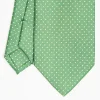 Green Sartorial Classic Silk Tie Polka Dot Pattern