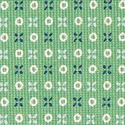 Green Sartorial 7 Cm Silk Tie - Small Flower Pattern