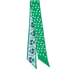 Green Silk Twilly Mediterranean Vibes