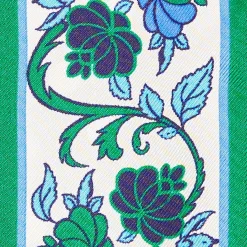 Green Silk Twilly Mediterranean Vibes