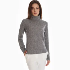 Grey Cashmere Turtleneck
