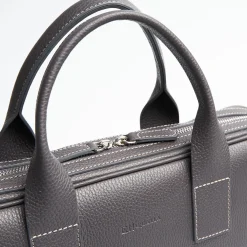 Grey Leather Briefcase