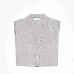 Grey Wool And Cashmere Gilet