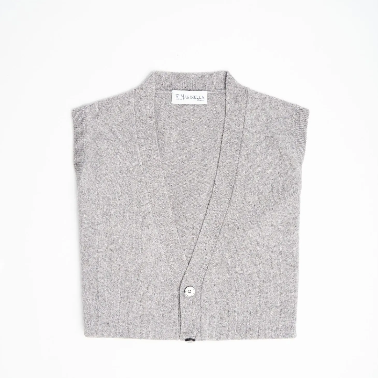 Grey Wool And Cashmere Gilet