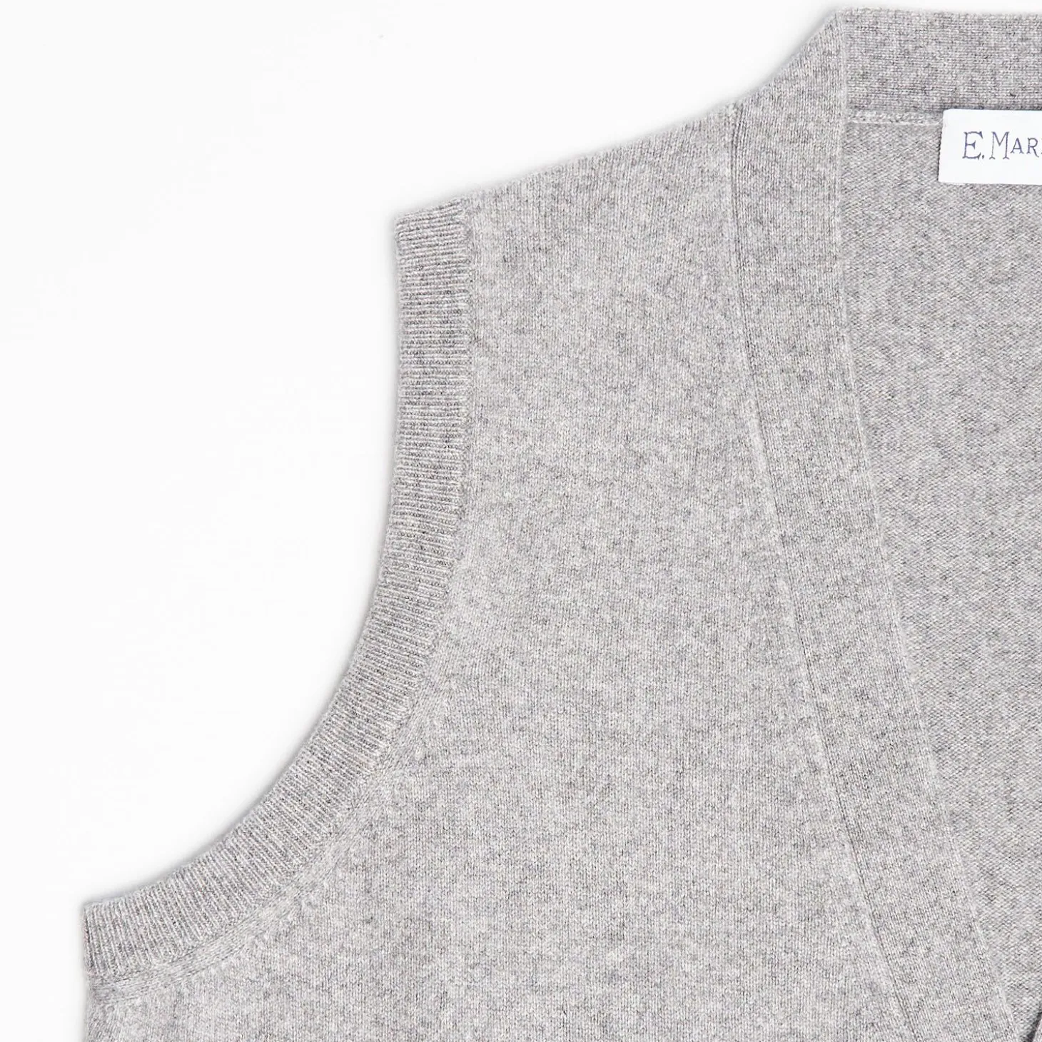 Grey Wool And Cashmere Gilet