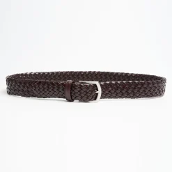 Hand-Woven Leather Belt 35 Mm