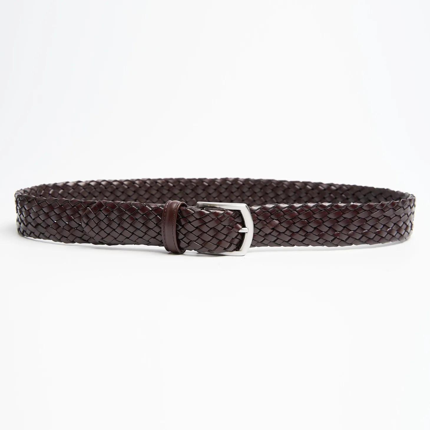 Hand-Woven Leather Belt 35 Mm