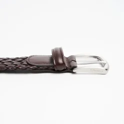 Hand-Woven Leather Belt 35 Mm