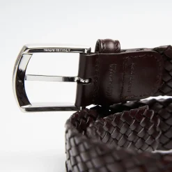 Hand-Woven Leather Belt 35 Mm